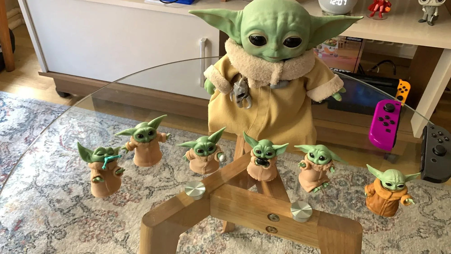 New 5pcs/set Baby Yoda Grogu Mandalorian Action Figure Toys 4-7cm Yoda Baby Action Toys Star Wars Figuras Hot Xmas Gifts