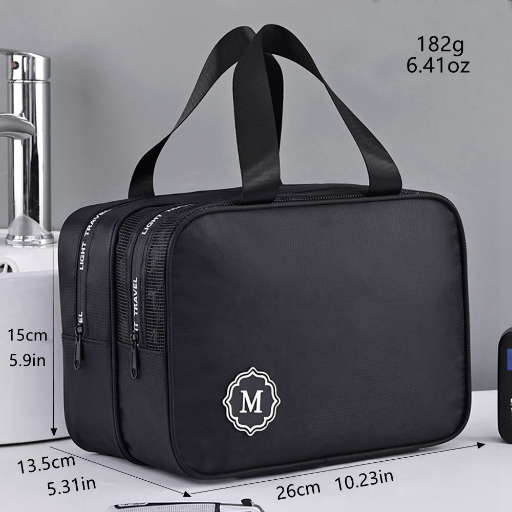 1pc dry wet separation double-layer travel storage waterproof portable large capacity makeup bag for both men and women