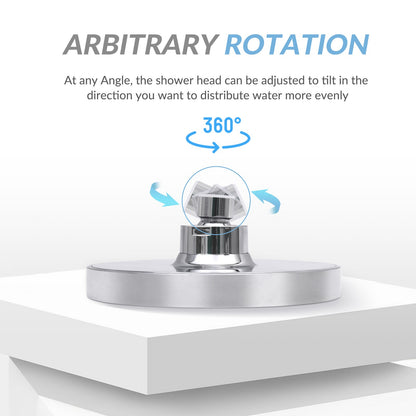 Shower Head High Pressure Rain Adjustable Stainless Steel 6 Inch Wall Mounted Rainfall Shower Bathroom Accessories Replacement