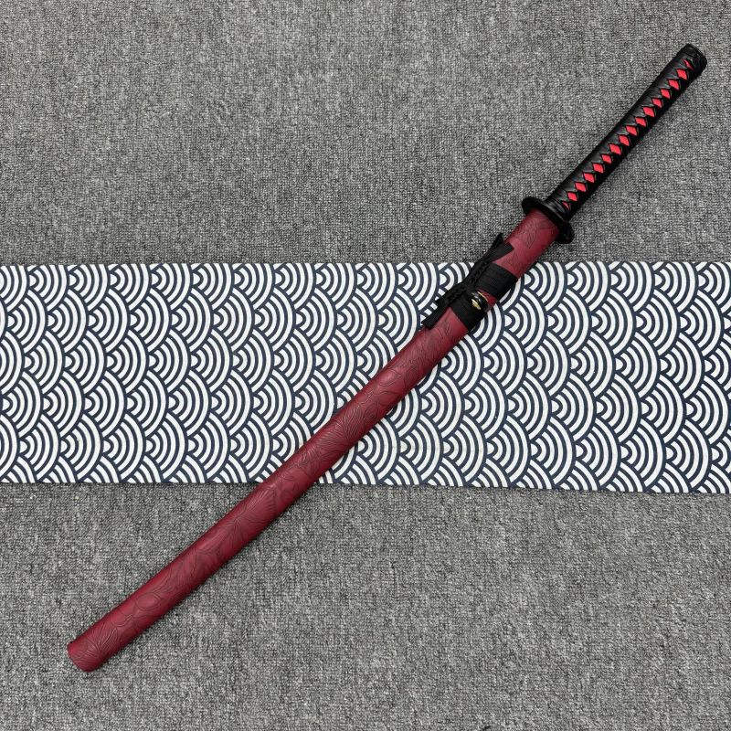 Quality Rosewood Blade Japanese Samurai Katana Sword Wooden Saya Fit Exercise Training Cosplay Props Unsharp