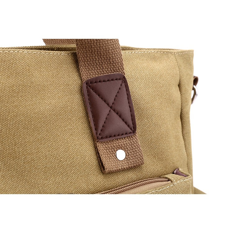 Canvas retro crossbody bag, handbag commuting bag, shoulder bag, work bag, large capacity handbag