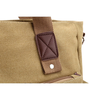 Canvas retro crossbody bag, handbag commuting bag, shoulder bag, work bag, large capacity handbag