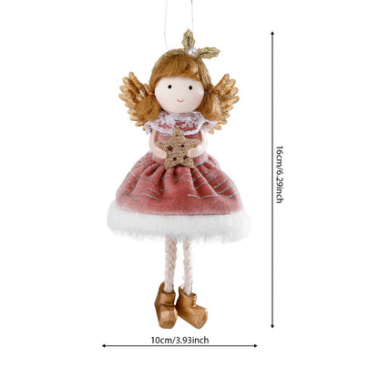 2024 New Year Gift Cute Christmas Angel Doll Xmas Tree Ornament Noel Deco Christmas Decoration for Home Natal Navidad 2023 Decor