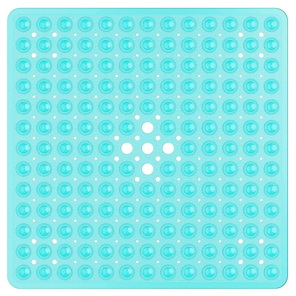 Tapete de chuveiro 53x53cm ventosa PVC antiderrapante tapete de banho quadrado para chão de chuveiro tapete de segurança antiderrapante para banheira carpete de banheiro
