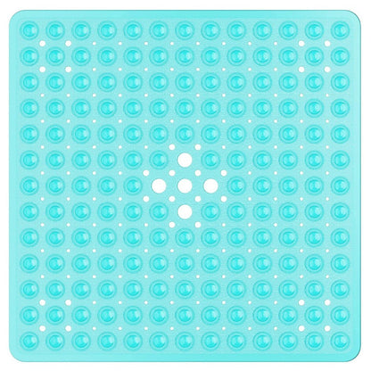Tapete de chuveiro 53x53cm ventosa PVC antiderrapante tapete de banho quadrado para chão de chuveiro tapete de segurança antiderrapante para banheira carpete de banheiro