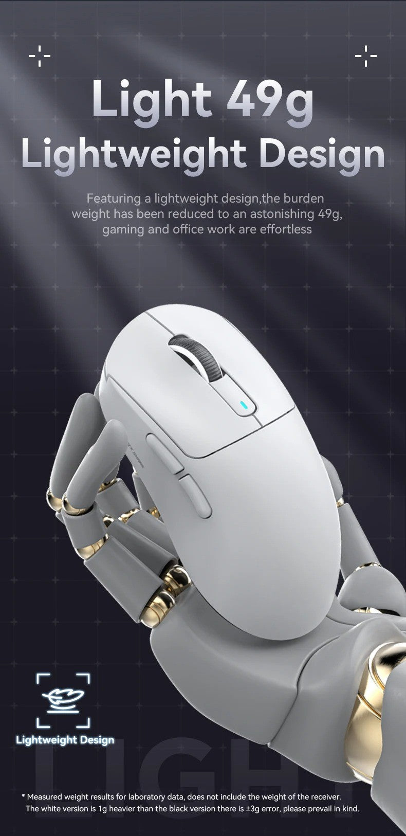 Mouse Gamer Sem Fio Attack Shark X3 49g Ultraleve Sensor PAW3395 26K DPI Tri-Mode Macro Programável RGB para PC/Mac
