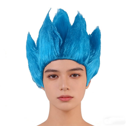 Halloween Adult Men Z Cosplay Saiyan Wigs Goku Anime Costume Party Dress Up Youth Flame Blue Yellow Green Red Wig Carnival Hair