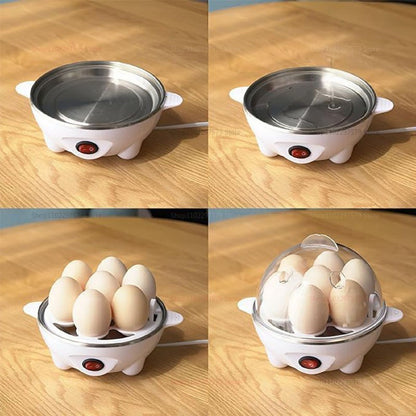 Panela Elétrica Cozedora de Ovos Máquina Rápida para Cozinhar Ovos, Escalfados, Mexidos e Omeletes com Desligamento Automático Eletrodoméstico de Cozinha