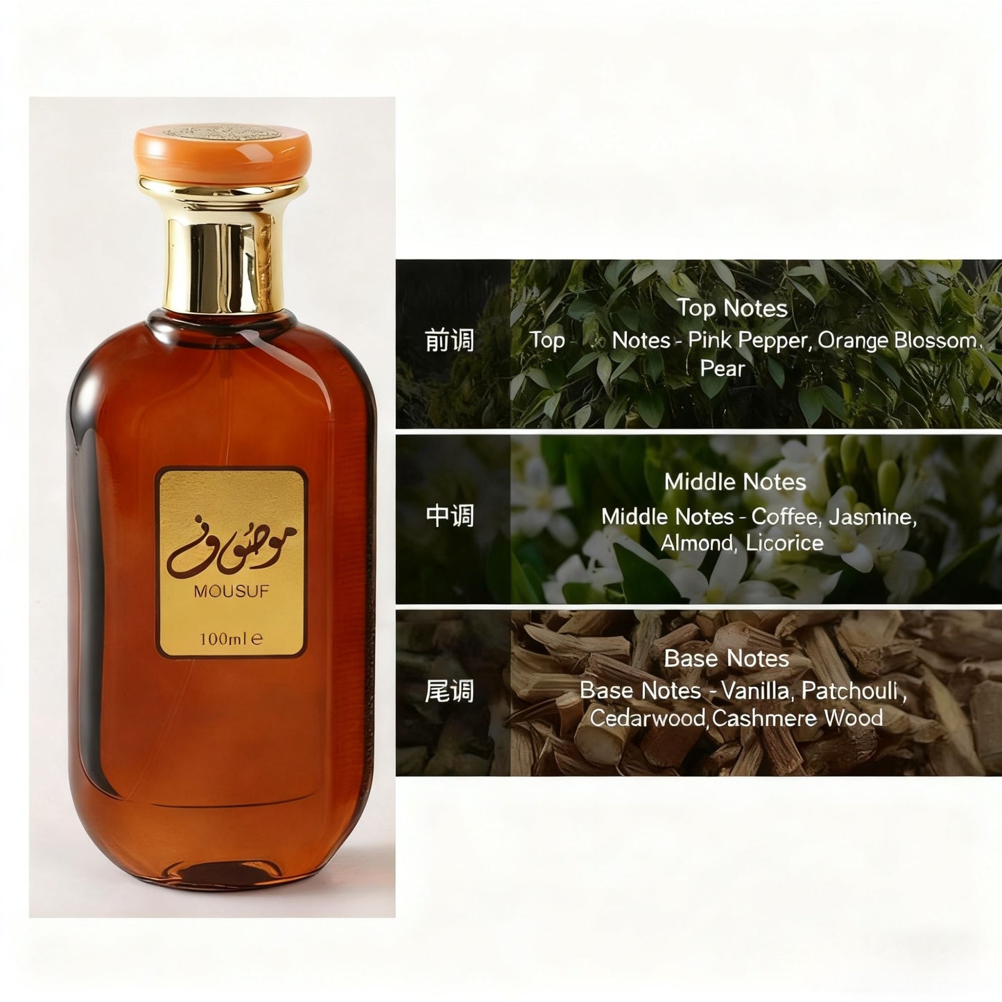 100ml Arabian Perfume Unisex Light Fragrance Eau de Parfum Spray for Men Women  Floral & Fruity Smell Perfume Long Lasting EDP