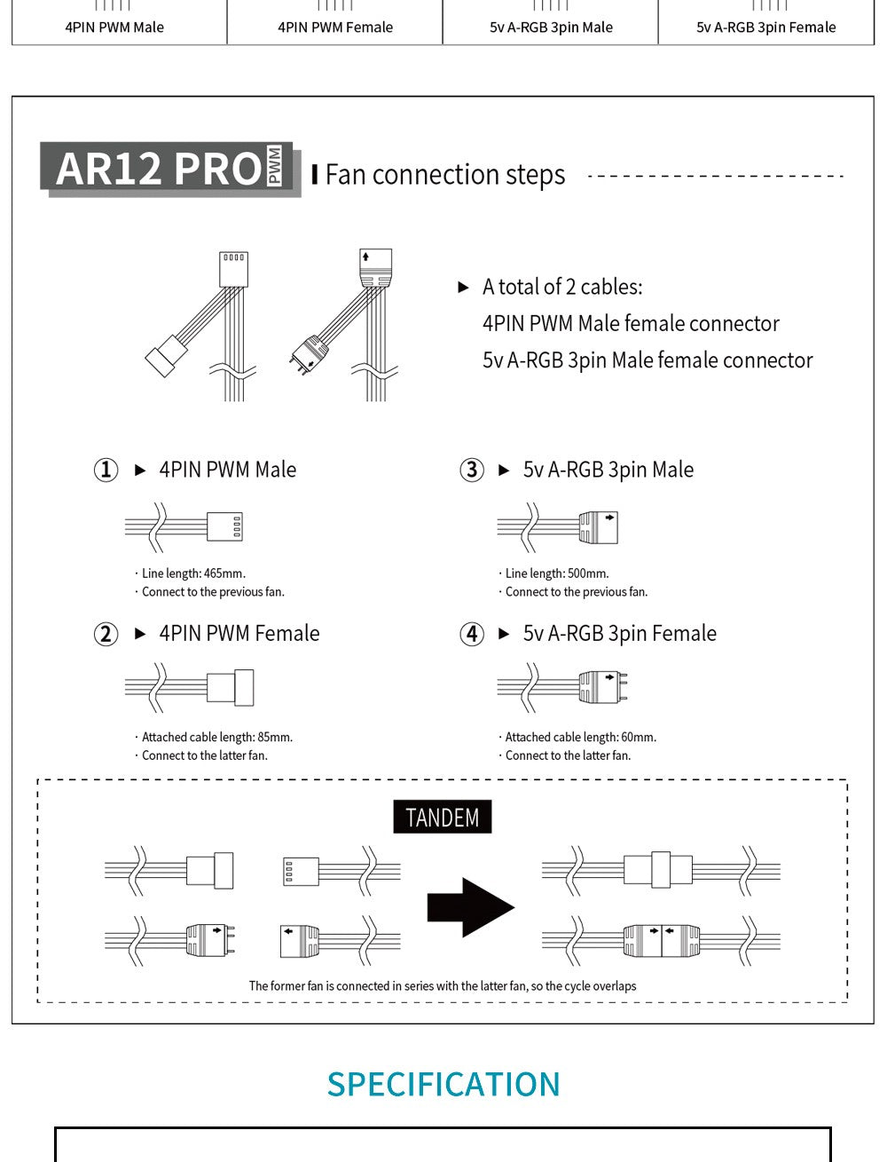 Aigo AR12PRO Computer Case Fan Ventoinha PC 120mm RGB Fan 4pin PWM CPU Cooling Fan 3pin5v Unlimited Space Argb 12cm Ventilador