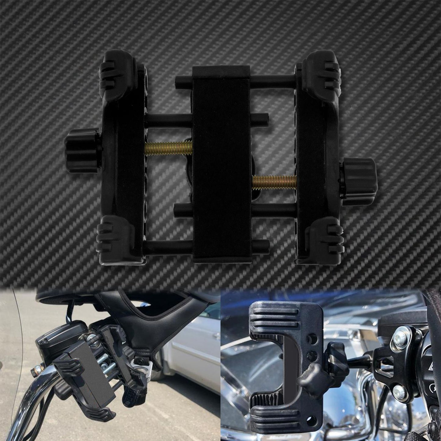 Suporte Universal para Celular para Guidão Suporte de Dispositivo Celular para Harley Touring Sportster Dyna Softail V-Rod