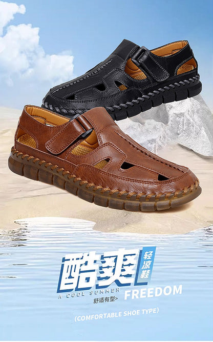 Handmade Men's Shoes Outdoor Shoe Men Casual Men Shoes Breathable Suede Leather Shoe Anti-Skid Walking Shoe Hot Sale Footwear