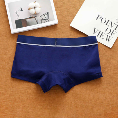 Men's cotton underwear low waist letter tide comfortable sweat-absorbent boxer shorts