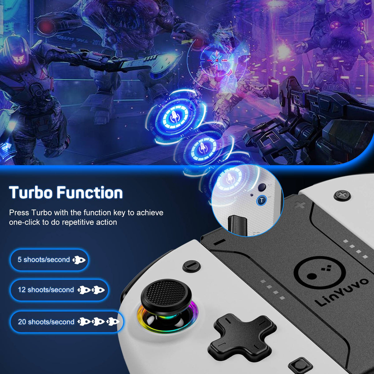 Wireless Bluetooth Controller For Nintendo Switch & OLED & Lite Gamepad Control Gaming Accessories Hall Game Pad Command Mando