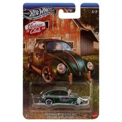 2026 New Hot Wheels Silver Series Retro Series 911 HRT81 Classic Club Alloy Car Collection Model