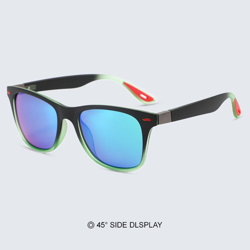 Óculos de Sol Vintage Quadrados Polarizados Masculinos Femininos Retrô para Dirigir Pescar UV400