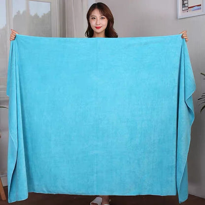 Towel Thickened Microfiber Absorbent High-density Coral Fleece Towel Quick Dry Clean Face Soft Absorbent bath towel