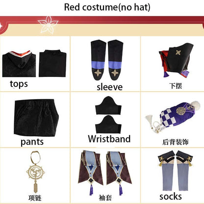 Scaramouche Cosplay Costume Balladeer Full Set Scaramouche Outfits for Comic Con