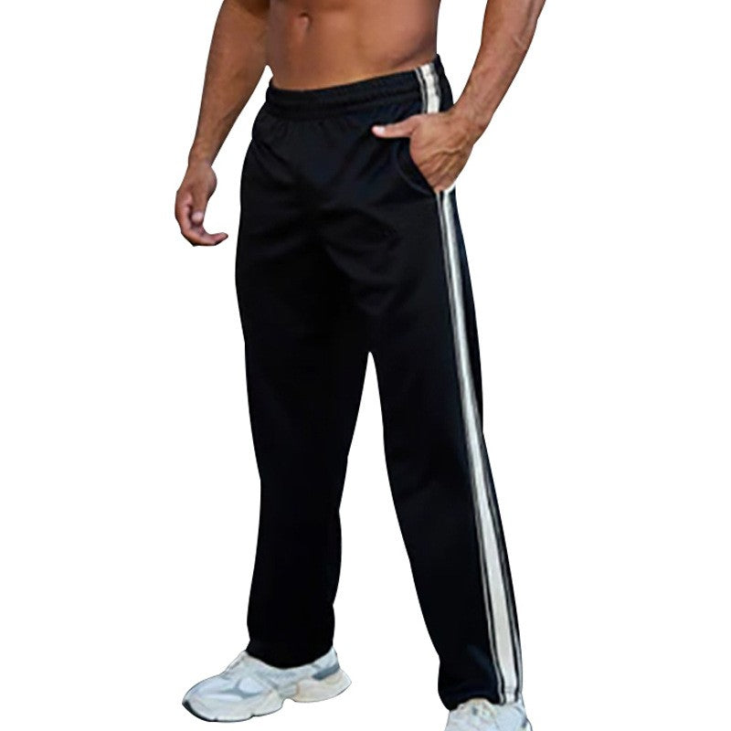 2024 Outono Europa E Estados Unidos Nova Moda Calça Reta Masculina Americana Solta Esporte Estampada Calça de Rua Combinando