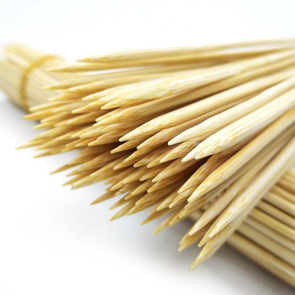 30/50PCS Disposable Wooden Grill Grilling Bbq Tools Outdoor Cooking BBQ Sticks Bamboo Skewers Barbecue Tools Fruit Sticks