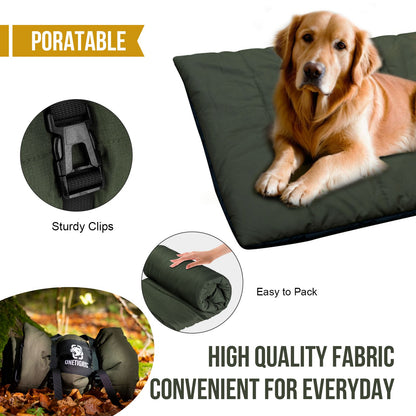 OneTigris Tapetes Portáteis para Cães, Colchão Lavável Antiderrapante para Camas de Cachorro, Cama Impermeável para Animais de Estimação para Ambientes Externos