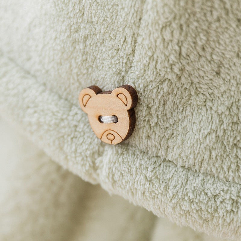 Care Cap with Button Microfiber Hair Towel Super Absorbent Hair Towel Wrap Fast Drying Hair Wraps Women Bathroom Accessories