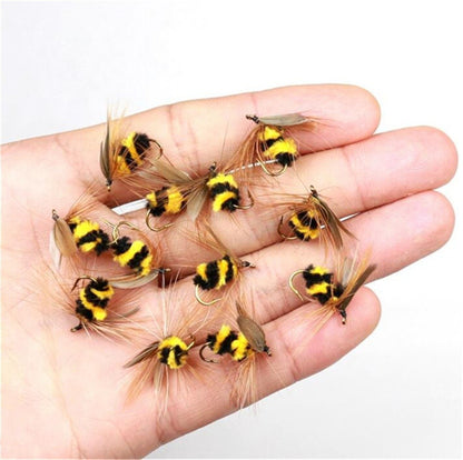 5 Peças Latão Beadhead Pavão Herl Buzzer Fly Isca de Pesca no Gelo Jig Ninfas Larvas para Pesca de Truta Perca Bluegill