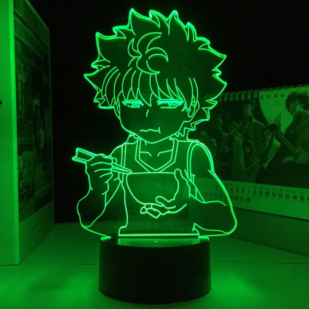 Anime 3D Lamp Killua Hunter X Hunter Killua Led Light Hxh Led Night Light Gift Acrylic Neon Cute Children's Bedroom Decoration