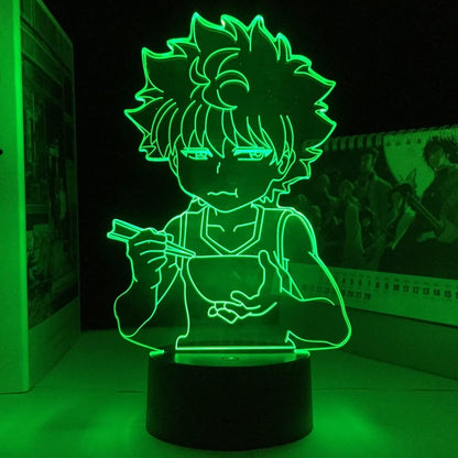 Anime 3D Lamp Killua Hunter X Hunter Killua Led Light Hxh Led Night Light Gift Acrylic Neon Cute Children's Bedroom Decoration