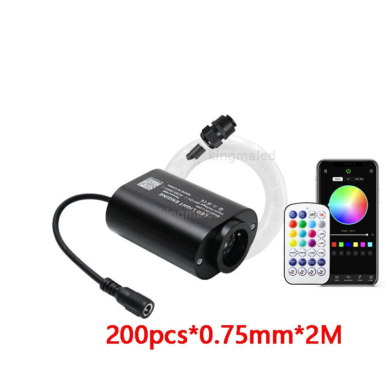 Mini 6W Twinkle  Fiber Optic Star Ceiling Light Kit RGBW APP Control Car Star Light Roof  for Starry Sky Fiber Optic Ceiling