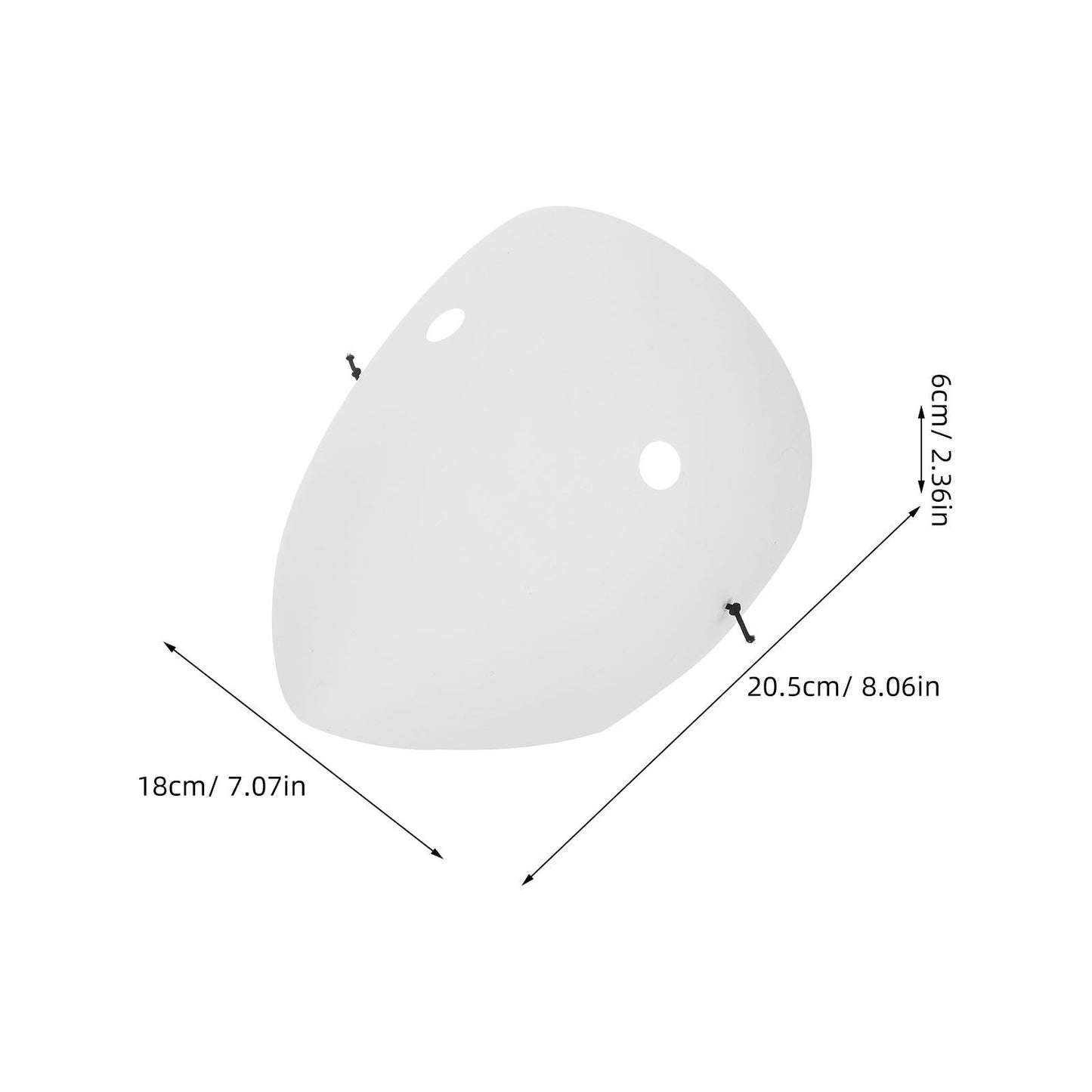 Diy Paintable Paper Mask Plastic Blank Full Face Mask For Artistic Projects Masquerade Carnival Halloween Party Cosplay Props