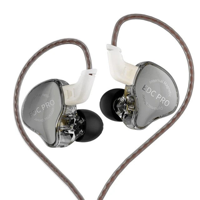 KZ EDC PRO IEM Earphones HIFI Bass In-ear Wired Headphones Dynamic Driver Monitor Earbuds with Detachable Audio Cable KZ EDX PRO