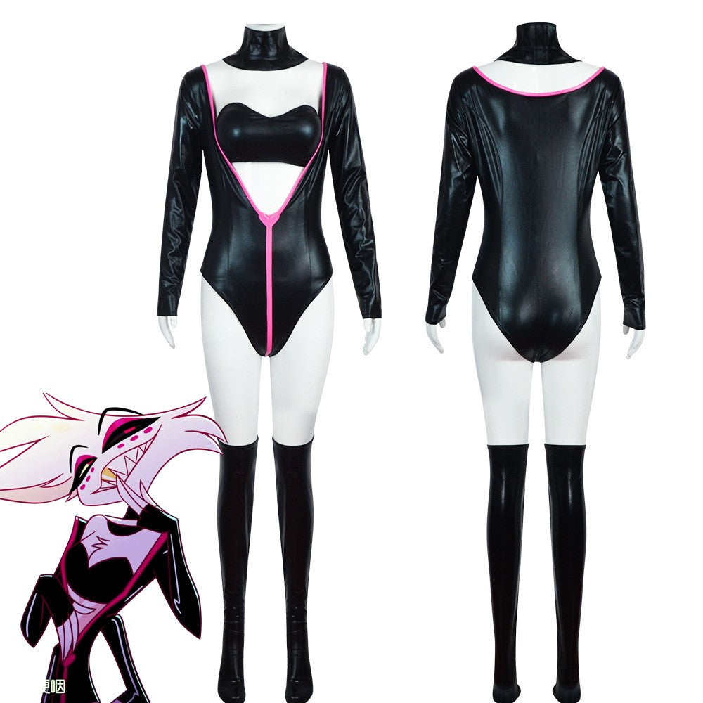 Vox Cosplay Costume Cartoon Hotel Top Pants Full Set Disguise Halloween Carnival Suit Stage performance costumes and costumes