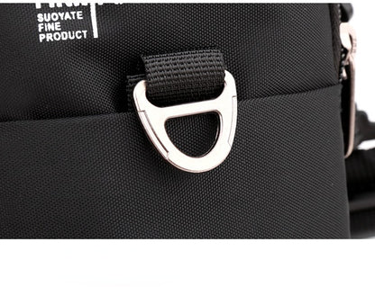 Fashion 3 Layers Men Small Shoulder Bag High Quality Durable Nylon Male Handbag Portable Messenger Bag Flap Mini Waist Bag