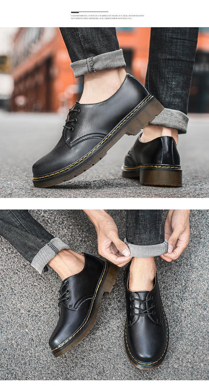 Fashion Men's Shoes Genuine Leather Unisex Casual Shoes Breathable Flat Driving Shoes Outdoor Non-slip Man Loafers Mens Shoes