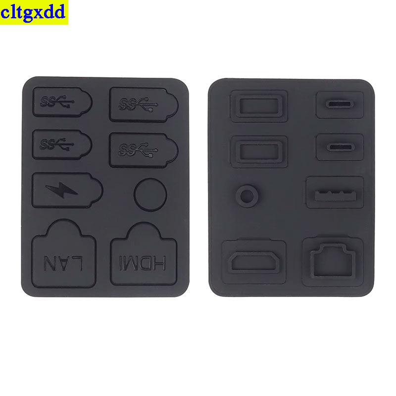 Cltgxdd 1 set dustproof plug protective cover silicone shell dustproof USB port dustproof kit for PS5 ultra-thin console