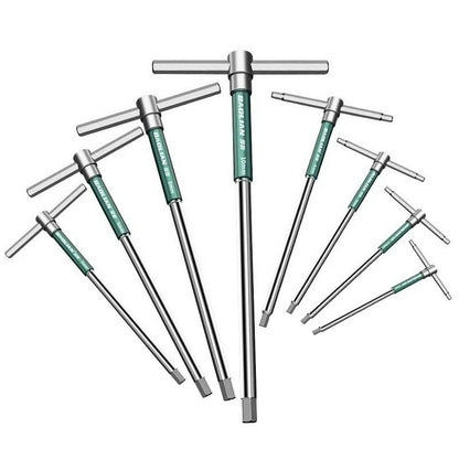 Chave de fenda Torx T/L 2.5/3/4/5/6/8/10mm Chave Allen Tipo T Cromada Chave Inglesa em Forma de T Ferramenta Manual Chave de Boca Tipo T Estendida