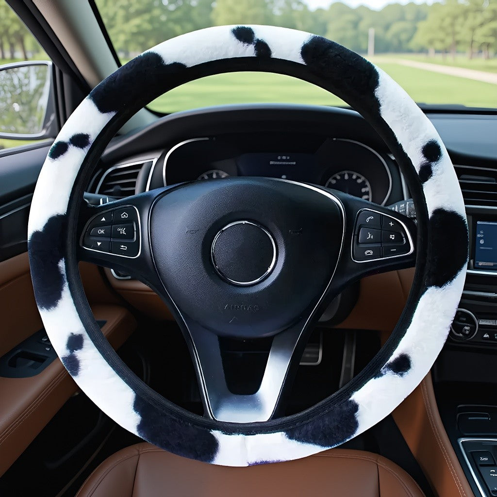 Atualize em 60 Segundos. Capa para Volante Stretch Fit - Estilo Fibra de Carbono, Resistente ao Suor e Fácil de Instalar.