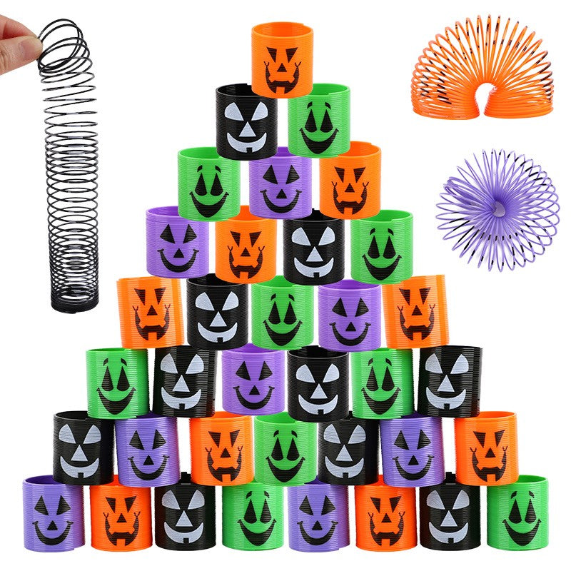 12/36pcs Halloween Coil Springs Toys Kids Halloween Party Favors Trick or Treat Gifts Boy Girl Birthday Goodie Bag Bucket Filler