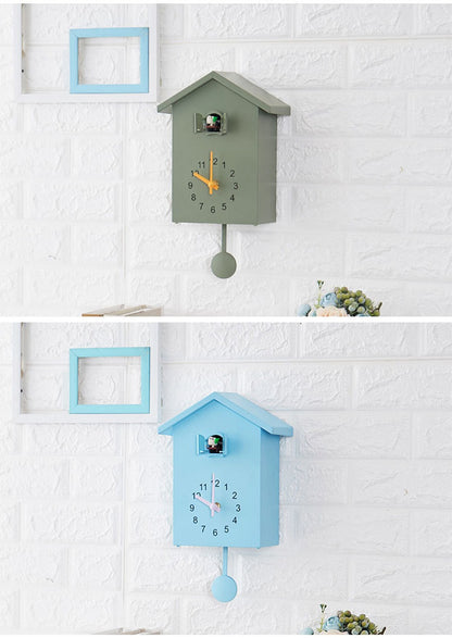 20x25cm Cuckoo Quartz Wall Clock Modern Bird Home Living Room Hanging Watch Horologe Clocks Timer Office Home Decoration Gifts