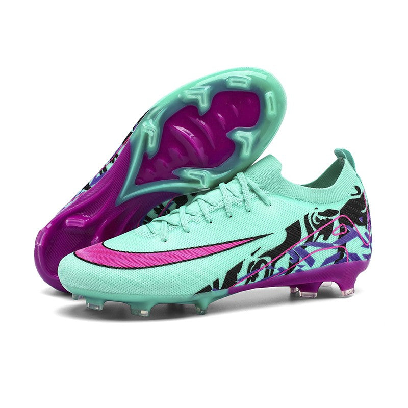 New Men Football Boots Training Long Spikes Soccer Shoes Sneakers Original  Drop Shipping Futsal Cleats Match Ultralight Indoor