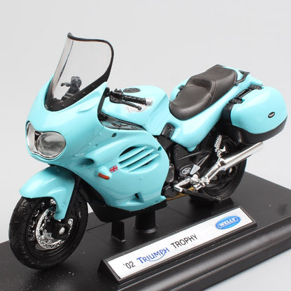 1/18 Escala Welly Triumph Tiger Explorer 800 Sprint RS Bonneville Daytona Trophy Thruxton 1200 Moto Diecast Modelo Brinquedo