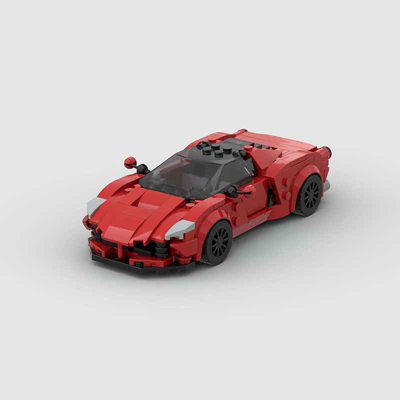 MOC Carro Esportivo de Corrida Veículo Cidade Speed Racer Modelo Técnico Blocos de Construção Tijolos Supercarro F1 Brinquedos Infantis Presentes para Meninos NSX