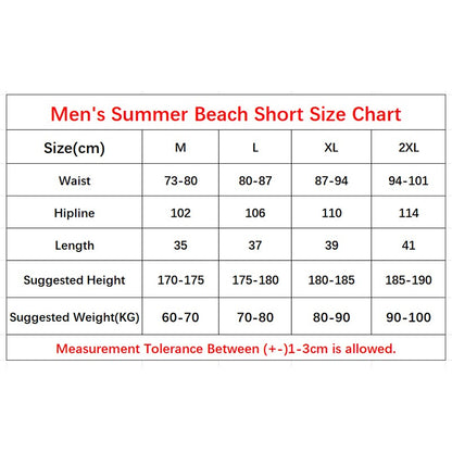 150g Mens Summer Beach Shorts Plus Size Glittering Swimming Boxer Underpants 100% Polyester Solid Plaid String Board Short