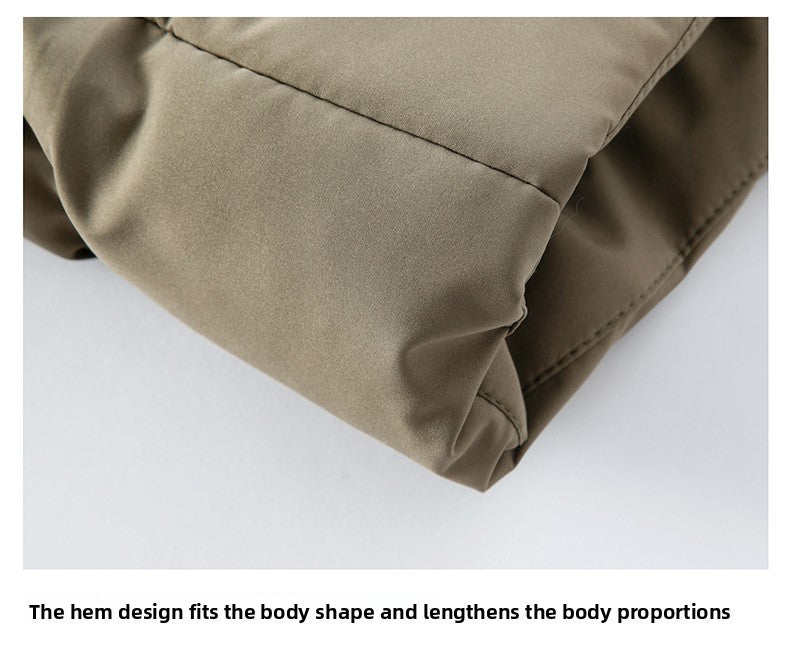 Top Grade ??????Men's Stand Collar Parka Jacket Windbreaker Coats Bubble Puffer Outerwear for Young Adults?????????????????