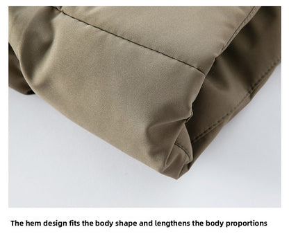 Top Grade ??????Men's Stand Collar Parka Jacket Windbreaker Coats Bubble Puffer Outerwear for Young Adults?????????????????