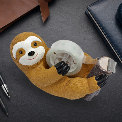 1pc sloth tape holder, creative animal home and office supplies, cute animal environment atmosphere ornaments, holiday gifts