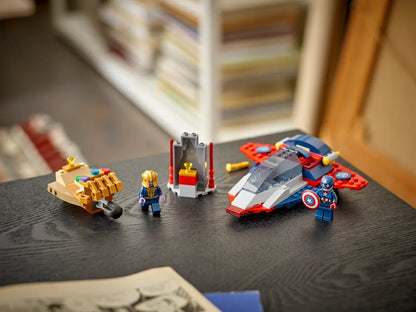 LEGO Marvel Heroes 76319 Capitão América vs Thanos Quebra-Cabeça de Blocos de Montar de Brinquedo Infantil Presente