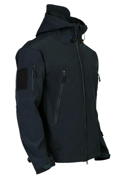 2024 new Tactical Jacket Men Combat Soft Shell Jackets Techwear Windproof Waterproof Breathable Fleece Thermal Hooded Coats