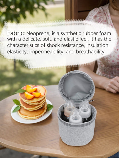 Waterproof bottle bag for baby and mother travel; milk bottle storage bag; mommy bag.